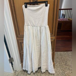 J. Crew Textured Cream Dress